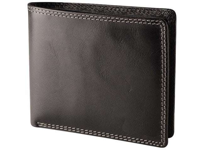 Adpel Dakota Leather 8CC Wallet | Black - KaryKase