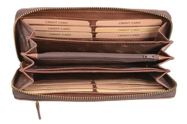 Adpel Dakota Leather Purse | Brown - KaryKase