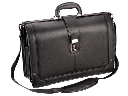 Adpel Gladstone Leather Briefmaster | Black - KaryKase