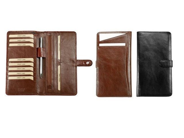 Adpel Italian Leather Slimline Travel Wallet - KaryKase