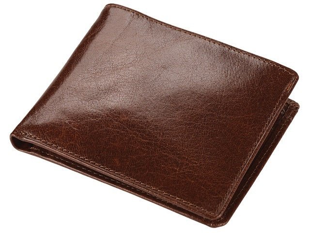 Adpel Italian Leather Wallet With Coin Section | Brown - KaryKase