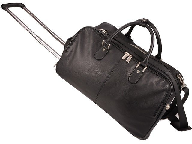 Adpel Memphis Nappa Leather Duffel Bag | Black - KaryKase