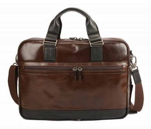 Adpel Oslo 15.4"Leather Laptop Bag | Brown - KaryKase