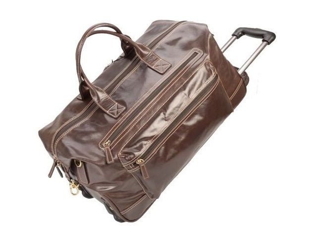 Adpel Skyline Trolley Travel Duffel Bag | Brown - KaryKase