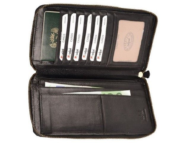 Adpel Sonic Travel Wallet | Black - KaryKase