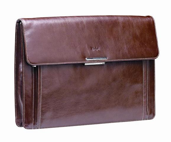 Adpel Vitello Leather Luxury Business Underarm Folder | Brown - KaryKase