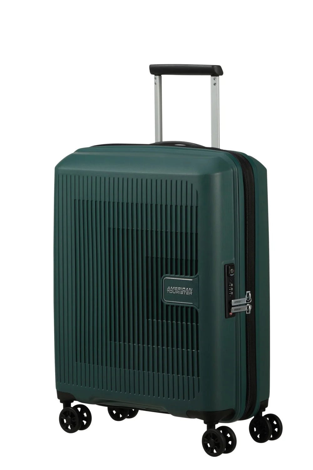 American Tourister Aerostep Expandable 55cm Cabin Spinner | Dark Forest - KaryKase