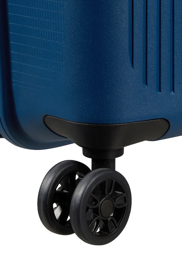 American Tourister Aerostep Expandable 55cm Cabin Spinner | Navy - KaryKase