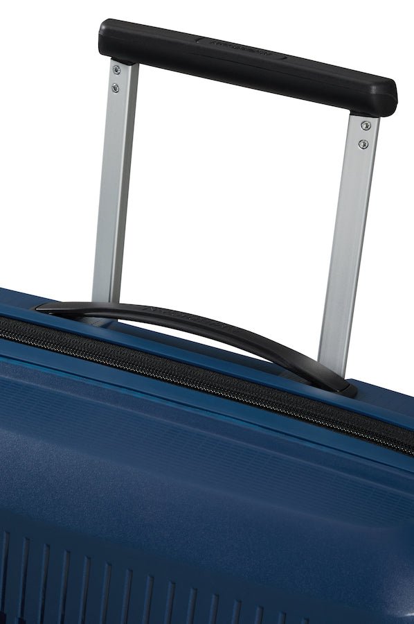 American Tourister Aerostep Expandable 55cm Cabin Spinner | Navy - KaryKase