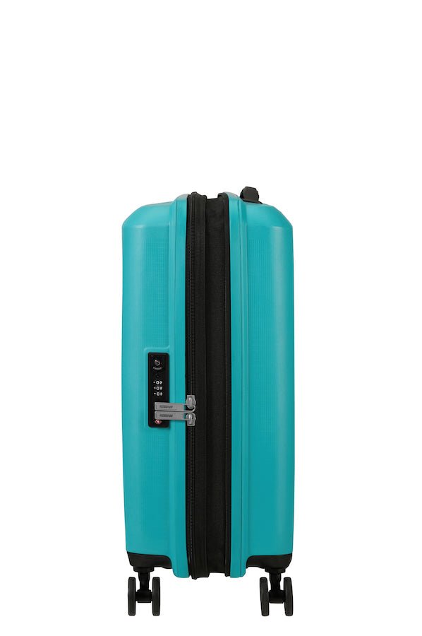 American Tourister Aerostep Expandable 55cm Cabin Spinner | Turquoise Tonic - KaryKase