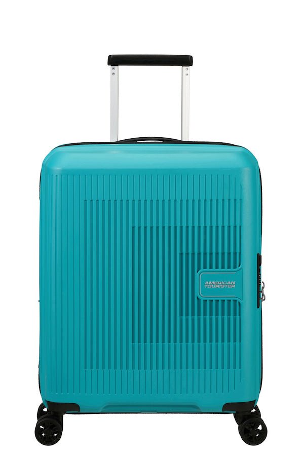 American Tourister Aerostep Expandable 55cm Cabin Spinner | Turquoise Tonic - KaryKase