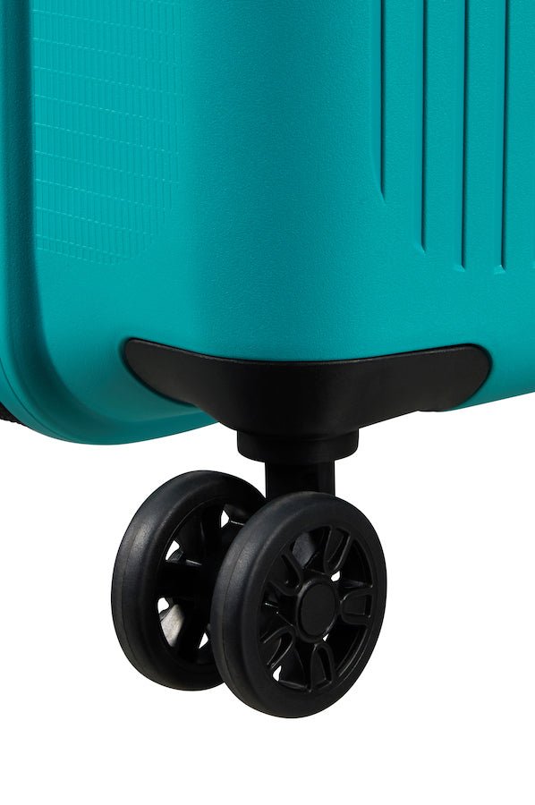 American Tourister Aerostep Expandable 55cm Cabin Spinner | Turquoise Tonic - KaryKase