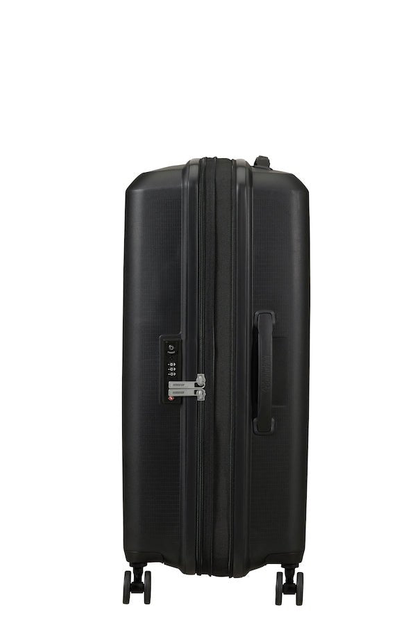 American Tourister Aerostep Expandable 67cm Medium Spinner | Black - KaryKase