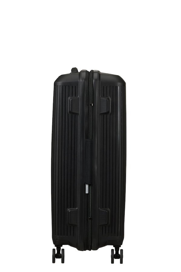 American Tourister Aerostep Expandable 67cm Medium Spinner | Black - KaryKase