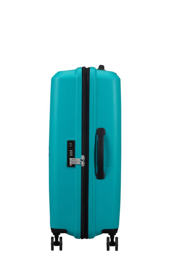 American Tourister Aerostep Expandable 67cm Medium Spinner | Turquoise Tonic - KaryKase