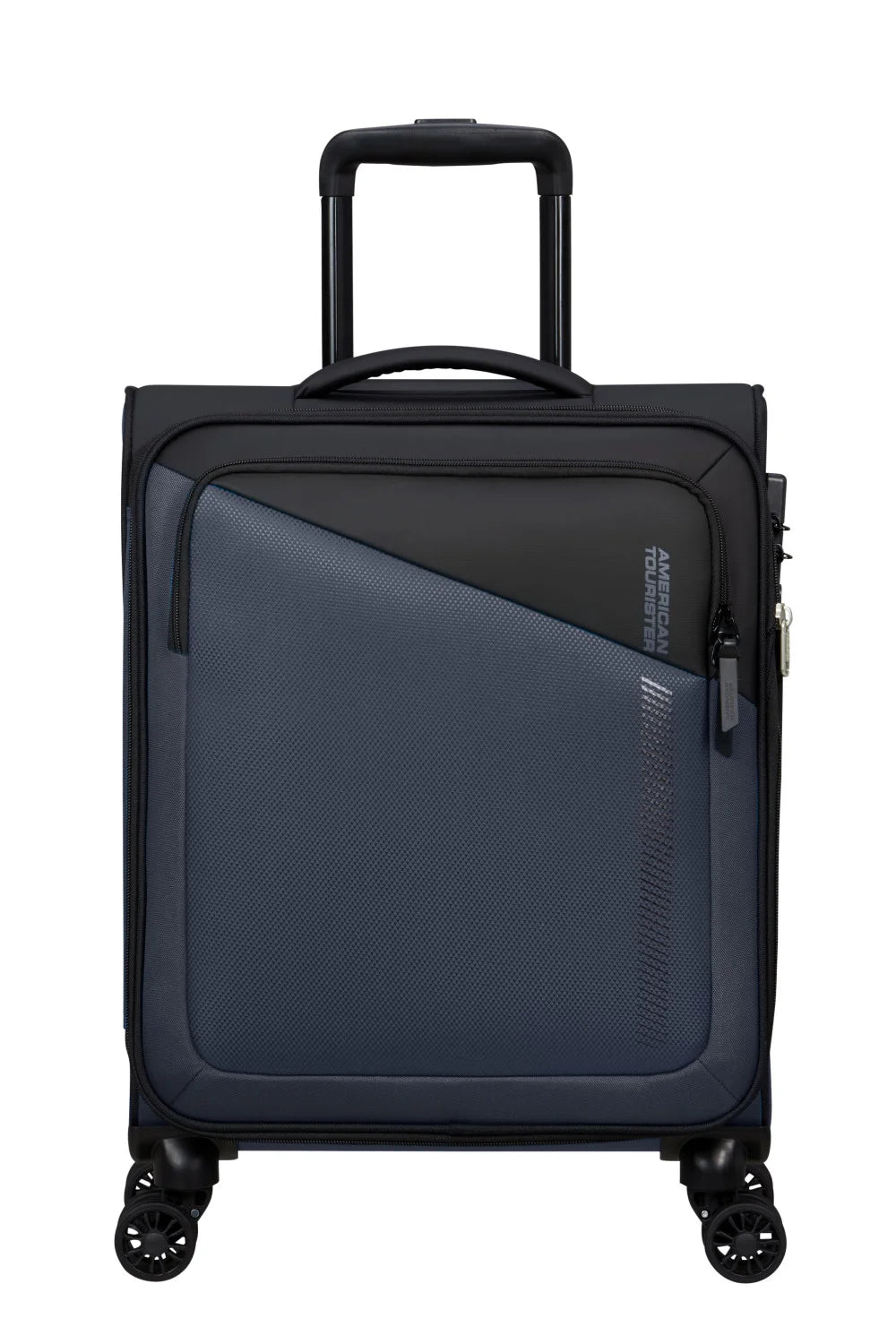 American Tourister Daring Dash 55cm Cabin Spinner - Expandable | Black/Grey - KaryKase