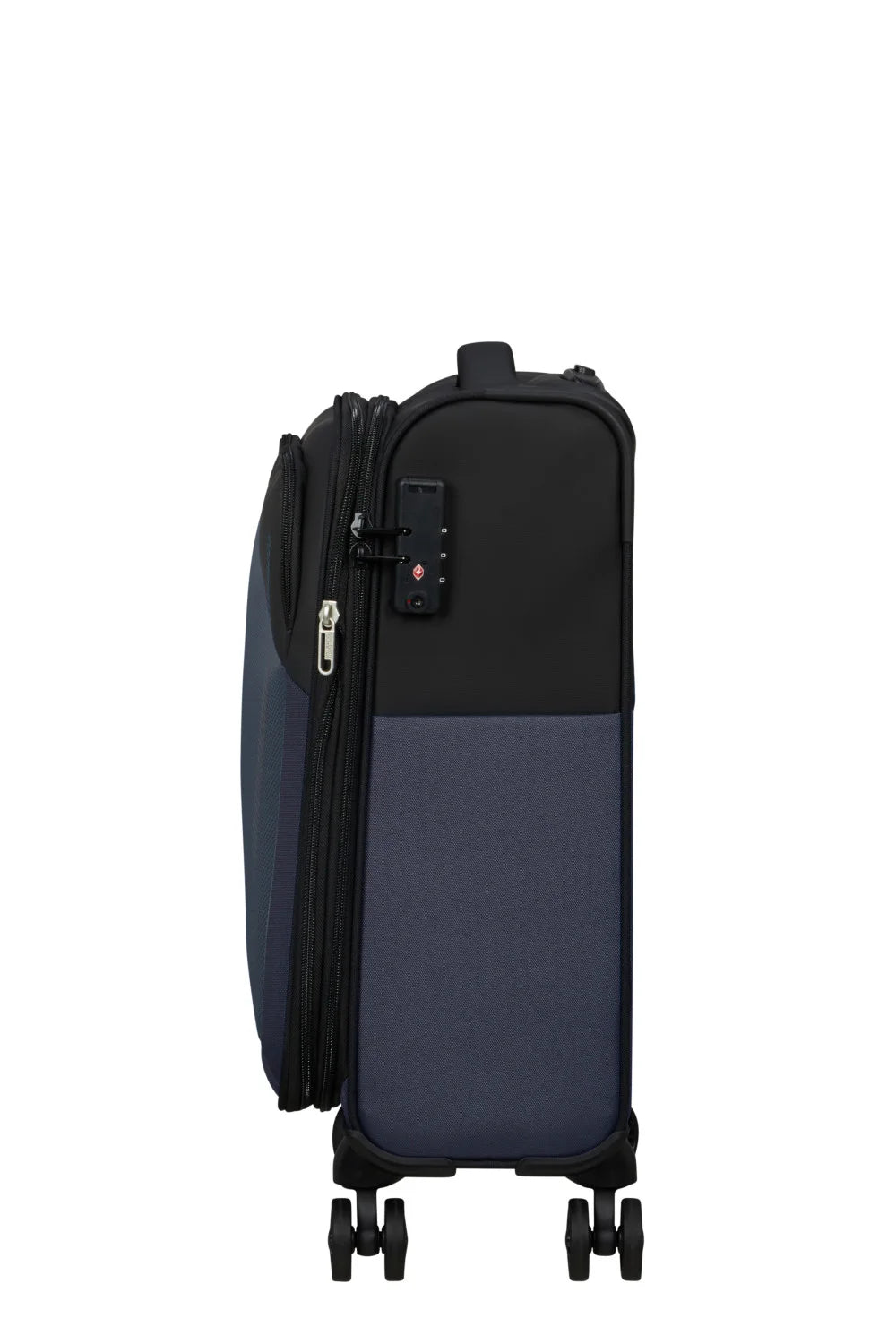 American Tourister Daring Dash 55cm Cabin Spinner - Expandable | Black/Grey - KaryKase