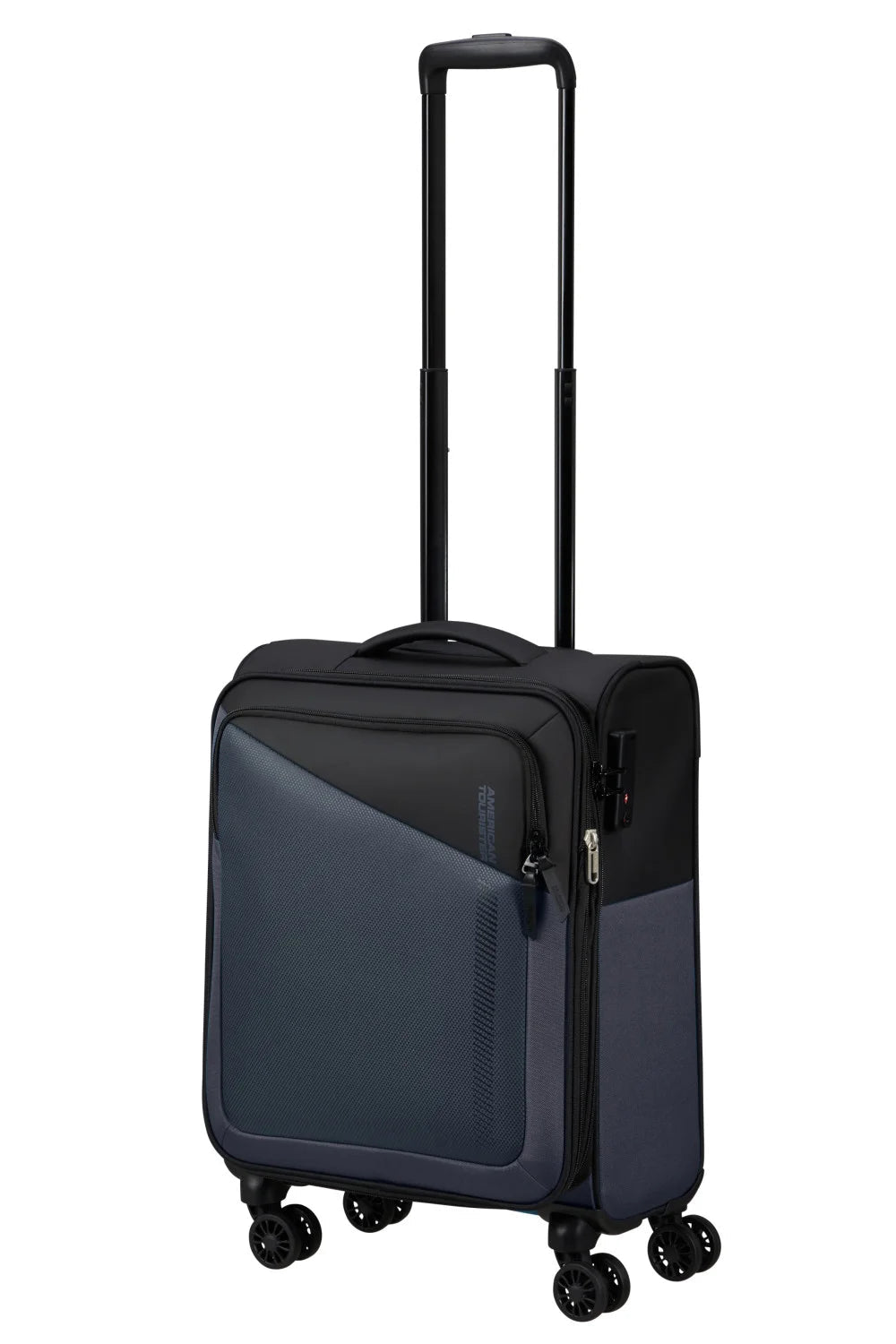 American Tourister Daring Dash 55cm Cabin Spinner - Expandable | Black/Grey - KaryKase