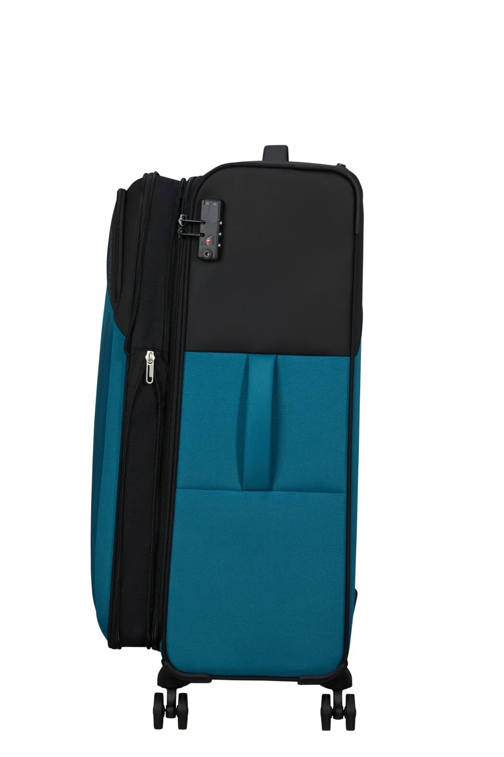 American Tourister Daring Dash 77cm Large Spinner - Expandable | Black/Blue - KaryKase