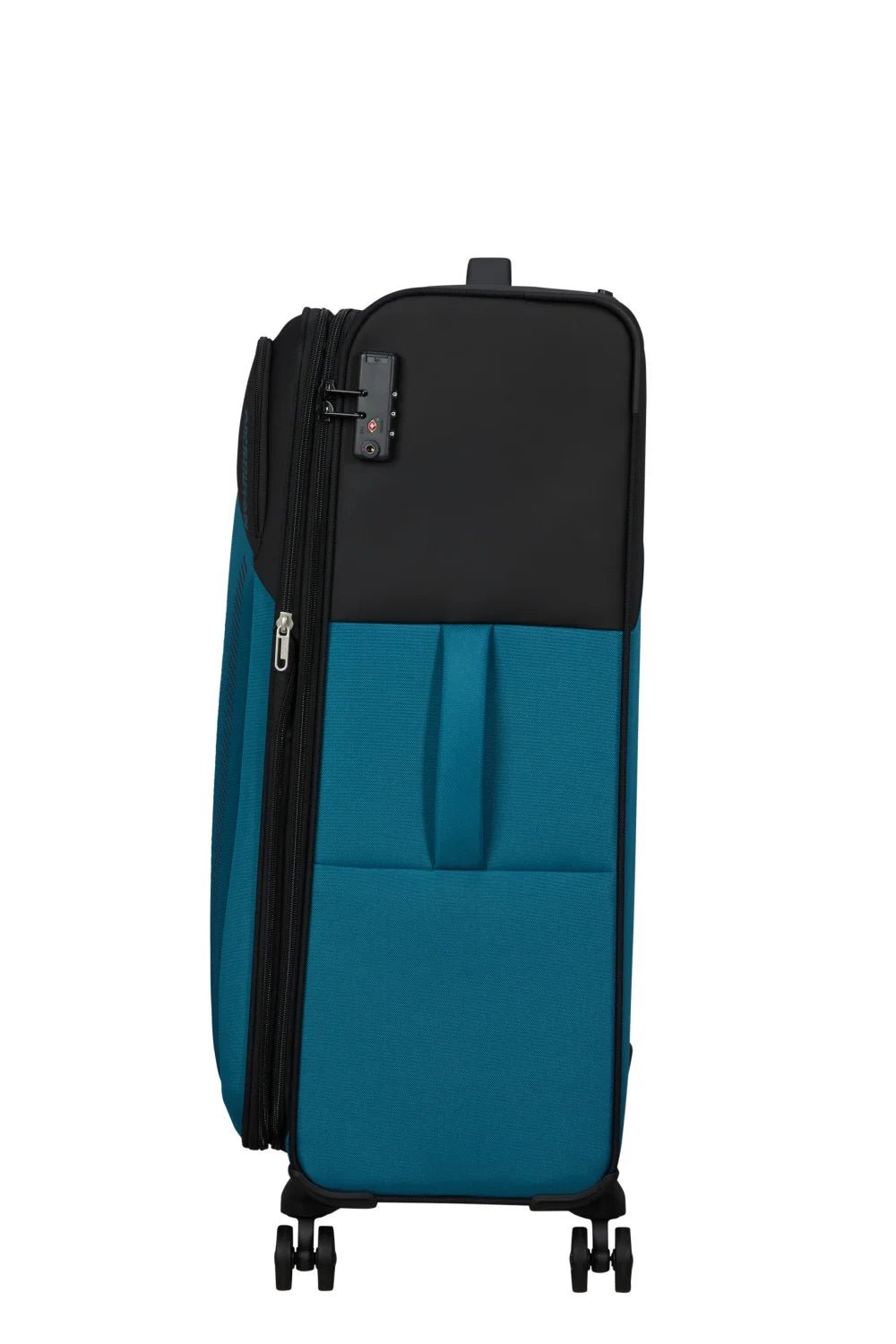 American Tourister Daring Dash 77cm Large Spinner - Expandable | Black/Blue - KaryKase