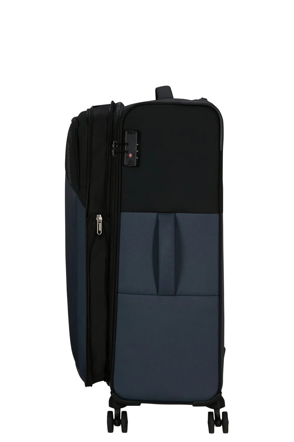 American Tourister Daring Dash 77cm Large Spinner - Expandable | Black/Grey - KaryKase