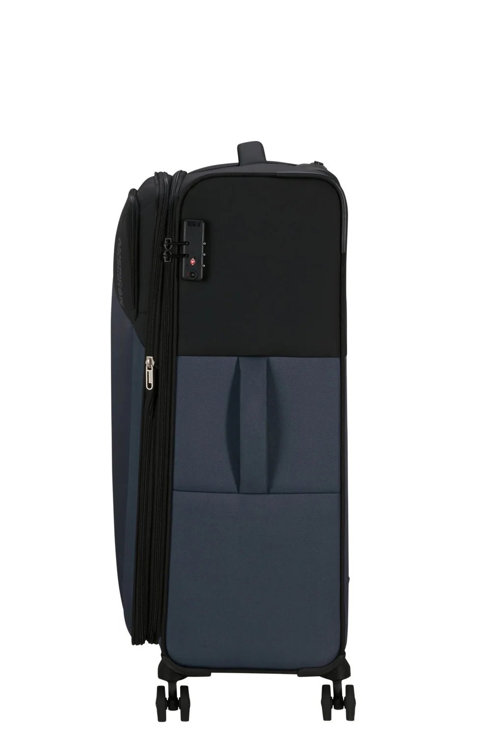 American Tourister Daring Dash 77cm Large Spinner - Expandable | Black/Grey - KaryKase