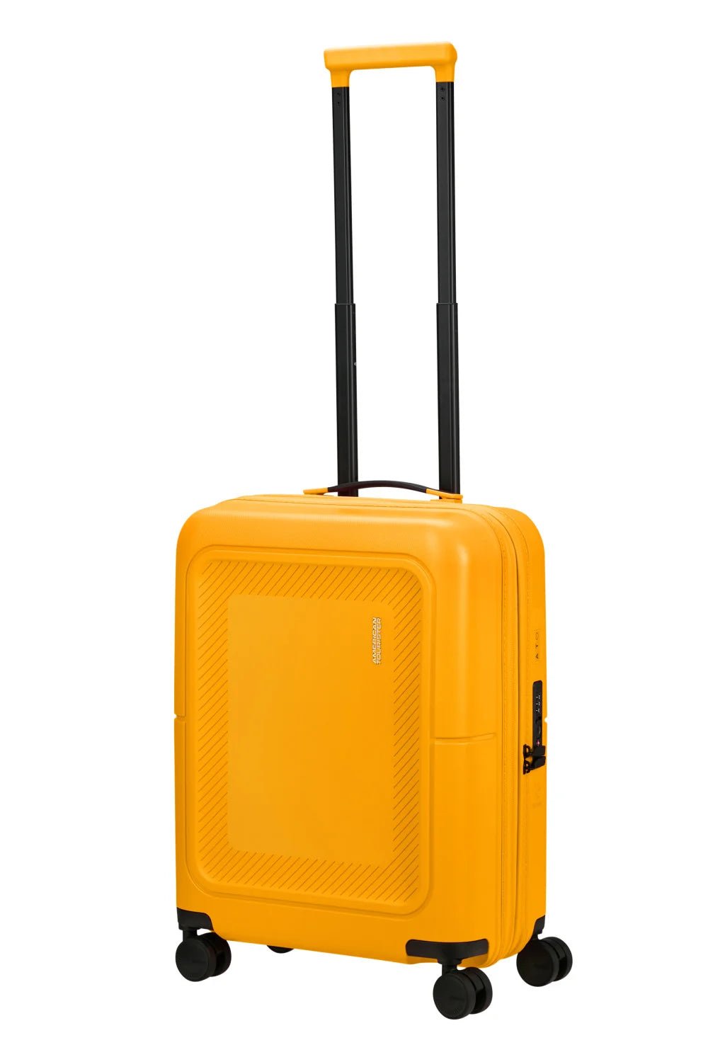 American Tourister Dashpop 55cm Cabin Spinner - Expandable | Golden Yellow - KaryKase