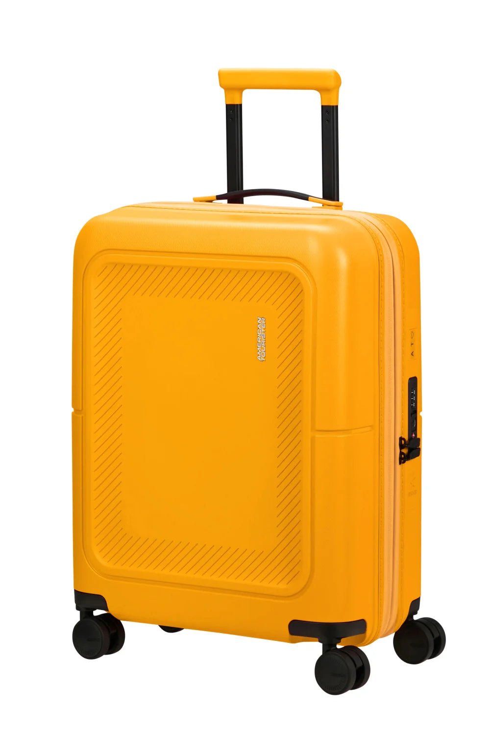 American Tourister Dashpop 55cm Cabin Spinner - Expandable | Golden Yellow - KaryKase