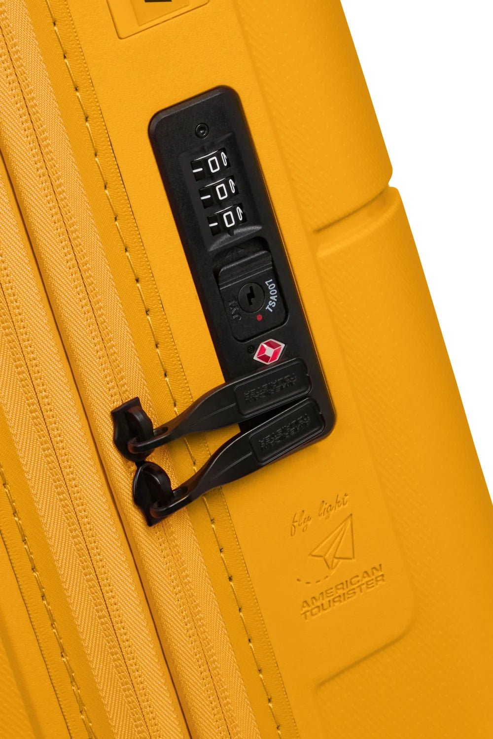 American Tourister Dashpop 55cm Cabin Spinner - Expandable | Golden Yellow - KaryKase