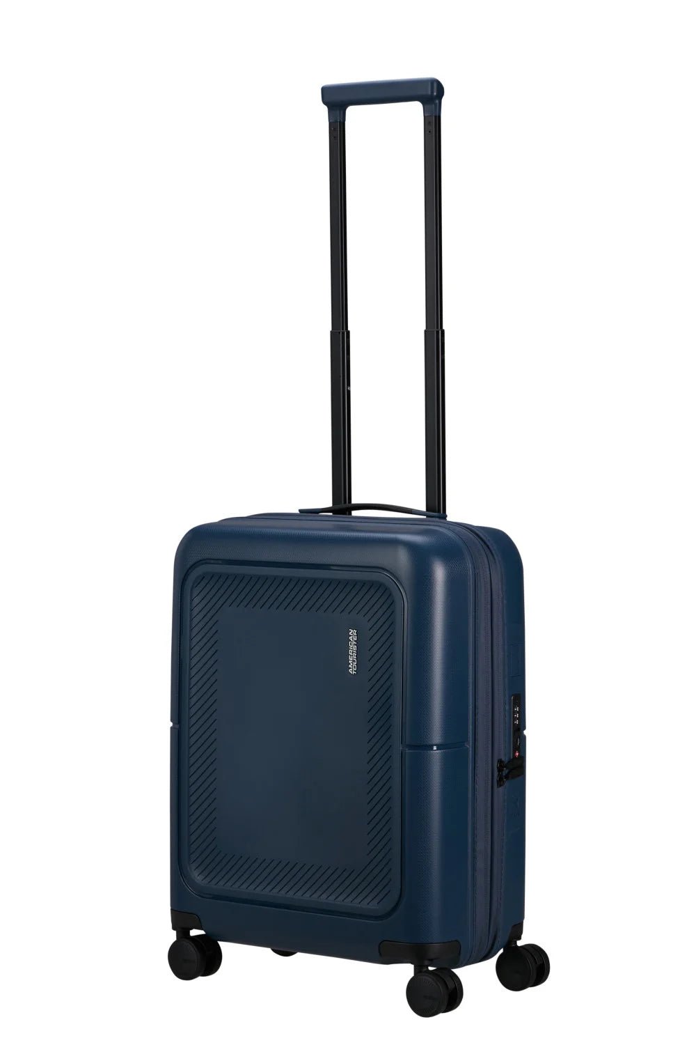 American Tourister Dashpop 55cm Cabin Spinner - Expandable | Midnight Navy - KaryKase