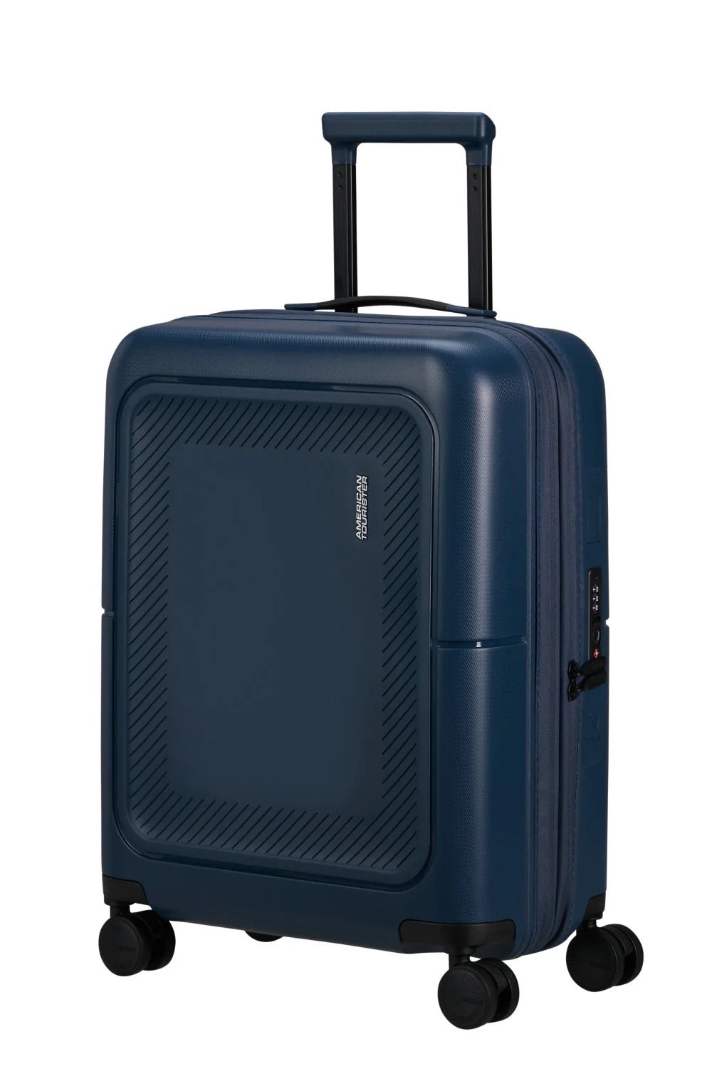 American Tourister Dashpop 55cm Cabin Spinner - Expandable | Midnight Navy - KaryKase