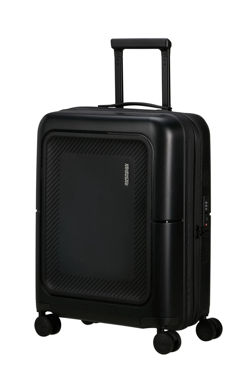 American Tourister Dashpop 55cm Cabin Spinner - Expandable | True Black - KaryKase