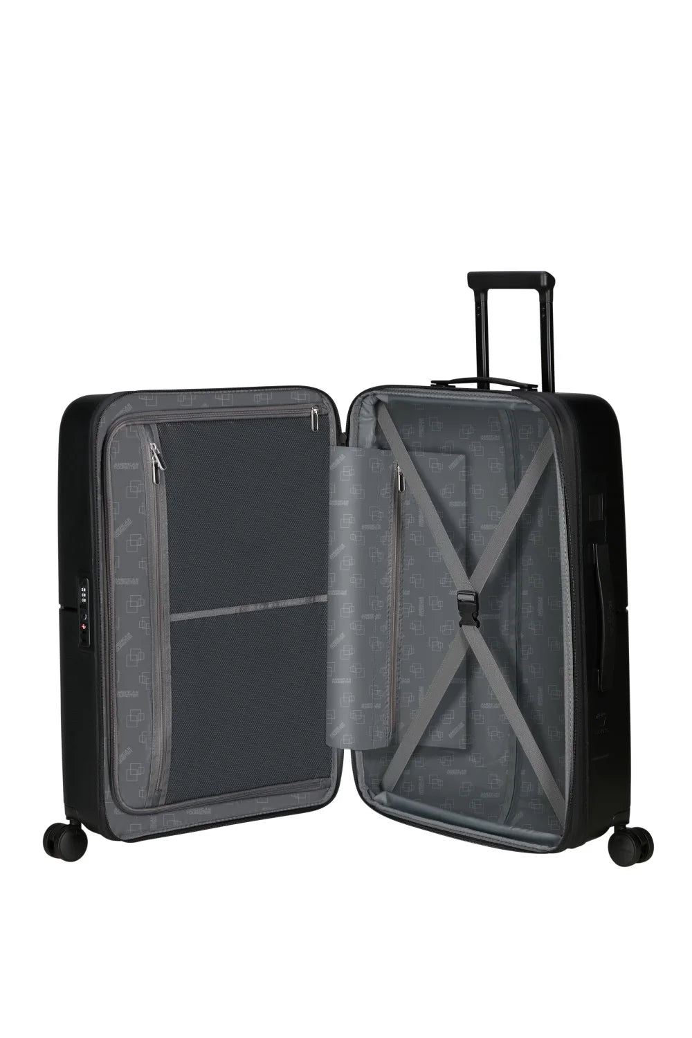 American Tourister Dashpop 67cm Medium Spinner - Expandable | True Black - KaryKase