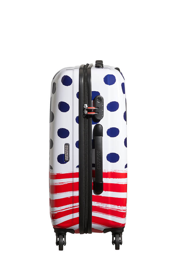 American Tourister Disney Legends Alfatwist 65cm Medium Spinner | Mickey Blue Dots - KaryKase