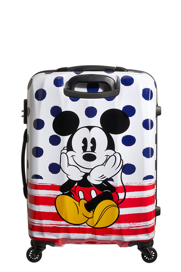 American Tourister Disney Legends Alfatwist 65cm Medium Spinner | Mickey Blue Dots - KaryKase