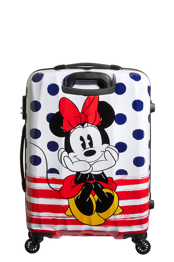 American Tourister Disney Legends Alfatwist 65cm Medium Spinner | Minnie Blue Dots - KaryKase