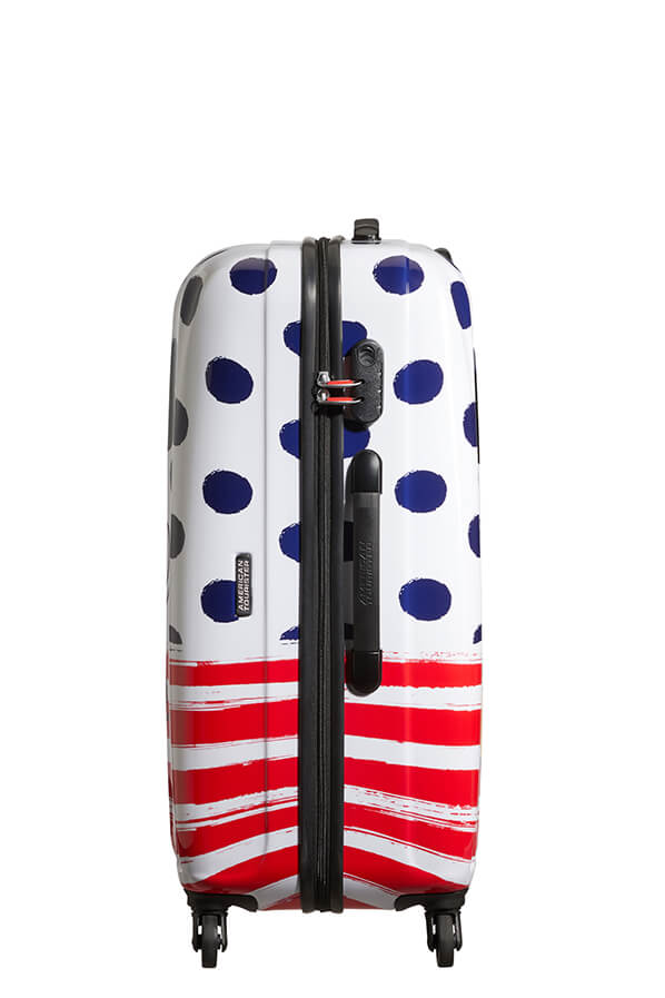 American Tourister Disney Legends Alfatwist 75cm Large Spinner | Minnie Blue Dots - KaryKase