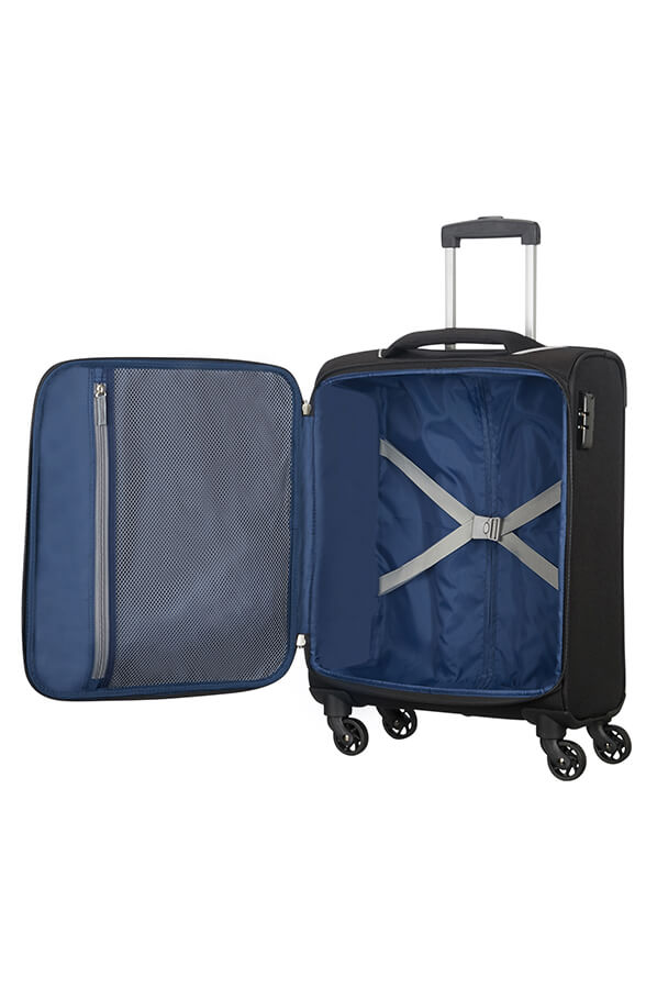 American Tourister Holiday Heat Spinner 55cm Cabin Spinner | Black - KaryKase