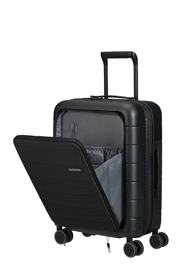 American Tourister Novastream 55cm Expandable Cabin Spinner - Laptop Compartment | Dark Slate - KaryKase