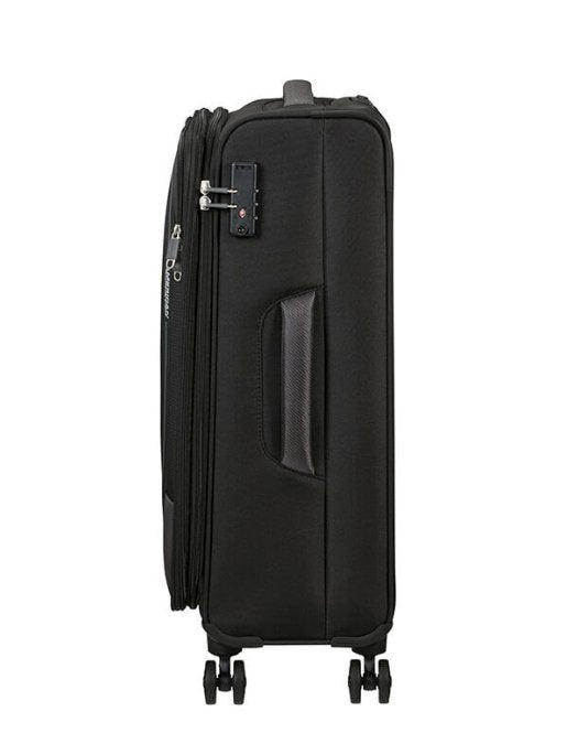 American Tourister Pulsonic 68cm Medium Spinner - Expandable | Black - KaryKase