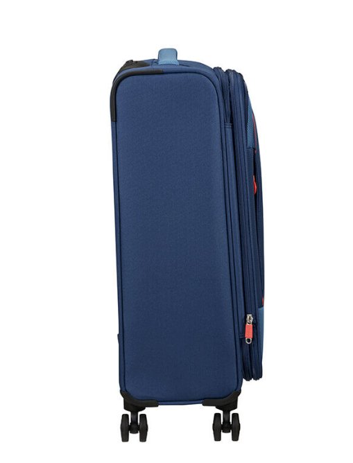 American Tourister Pulsonic 68cm Medium Spinner - Expandable | Combat Navy - KaryKase