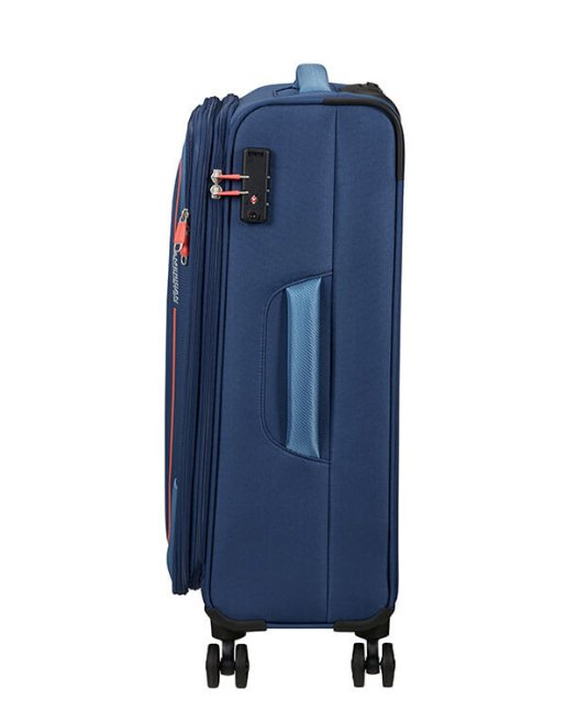 American Tourister Pulsonic 68cm Medium Spinner - Expandable | Combat Navy - KaryKase