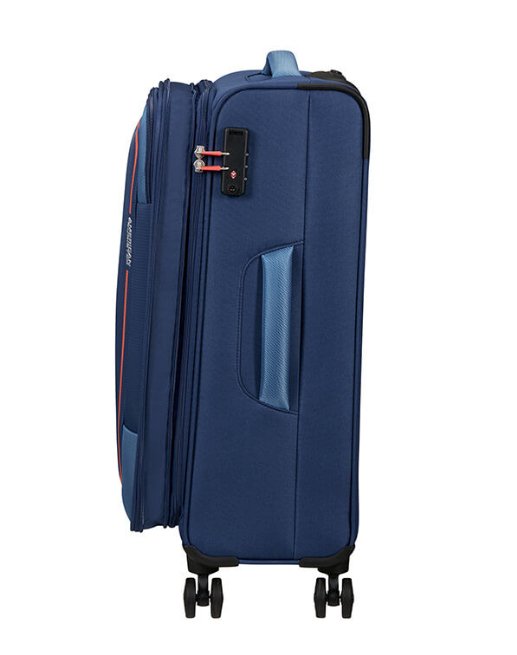 American Tourister Pulsonic 68cm Medium Spinner - Expandable | Combat Navy - KaryKase