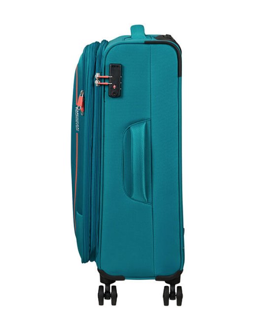 American Tourister Pulsonic 68cm Medium Spinner - Expandable | Stone Teal - KaryKase