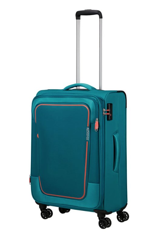 American Tourister Pulsonic 68cm Medium Spinner - Expandable | Stone Teal - KaryKase