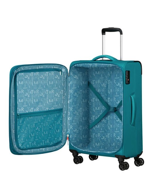 American Tourister Pulsonic 68cm Medium Spinner - Expandable | Stone Teal - KaryKase