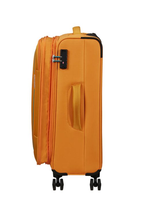 American Tourister Pulsonic 68cm Medium Spinner - Expandable | Sunset Yellow - KaryKase