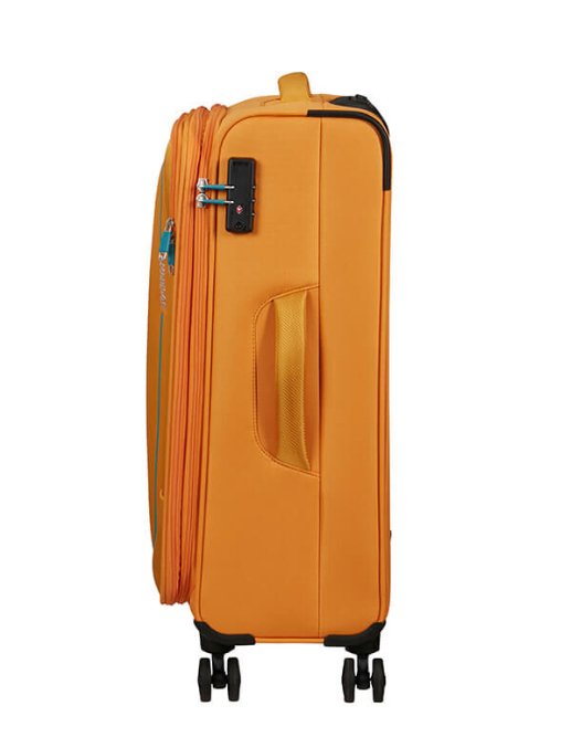 American Tourister Pulsonic 68cm Medium Spinner - Expandable | Sunset Yellow - KaryKase