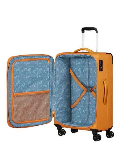 American Tourister Pulsonic 68cm Medium Spinner - Expandable | Sunset Yellow - KaryKase