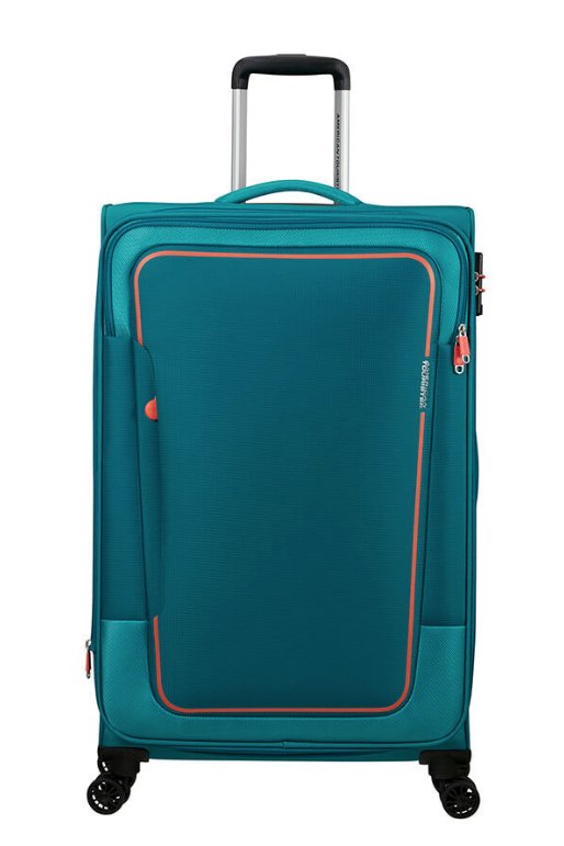 American Tourister Pulsonic 81cm Large Spinner - Expandable | Stone Teal - KaryKase